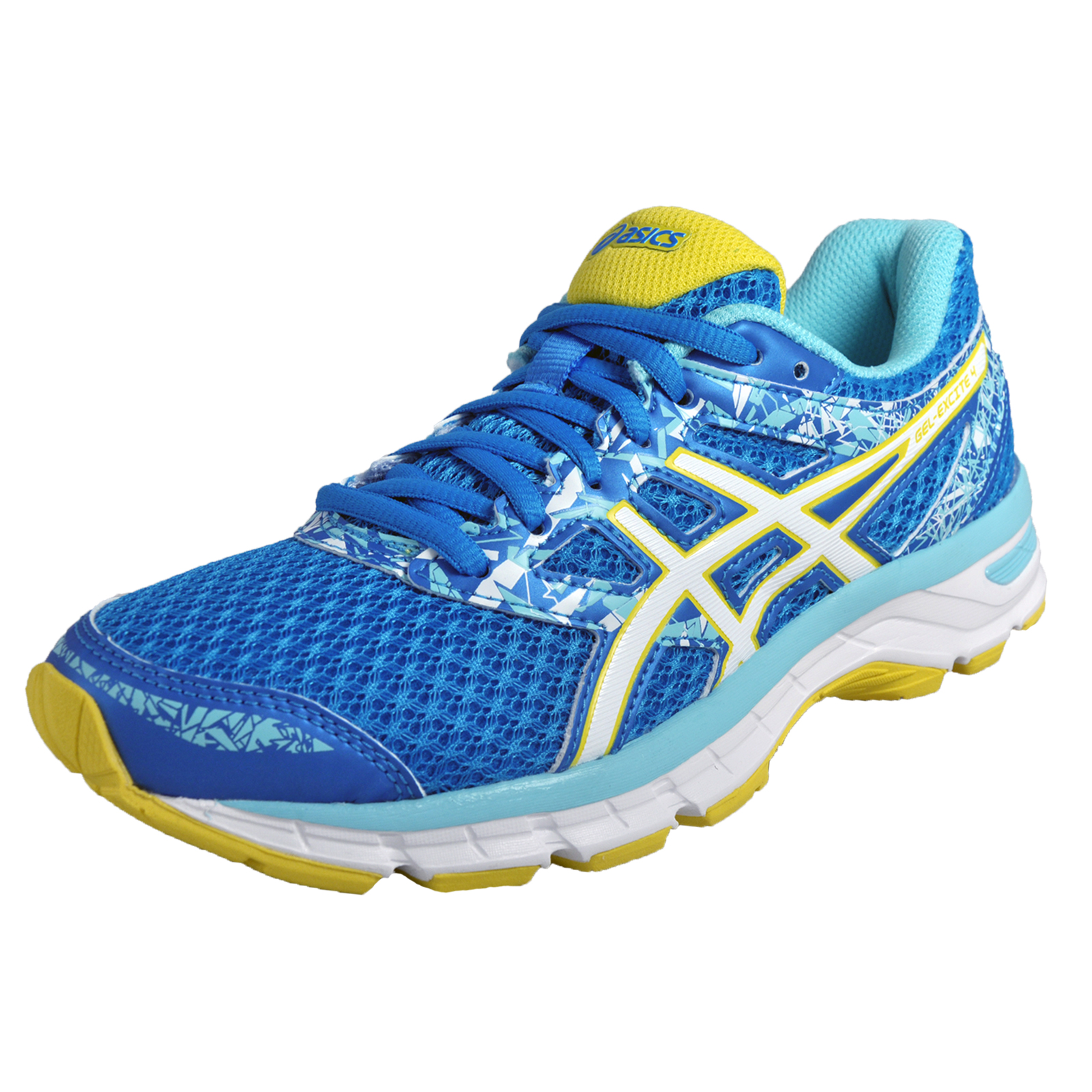 Asics Gel Excite 4 Womens Premium Running Shoes Fitness Gym Trainers Blue Ebay