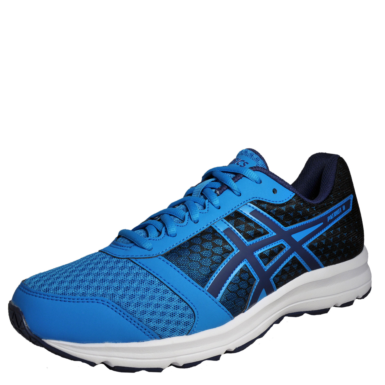 Asics Patriot 8 Mens Running Shoes Fitness Gym Trainers Imperial Blue
