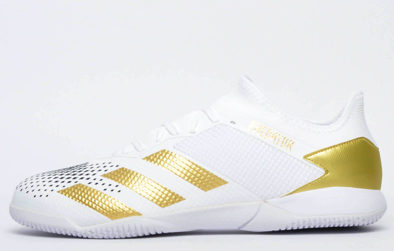 adidas predator white and gold trainers