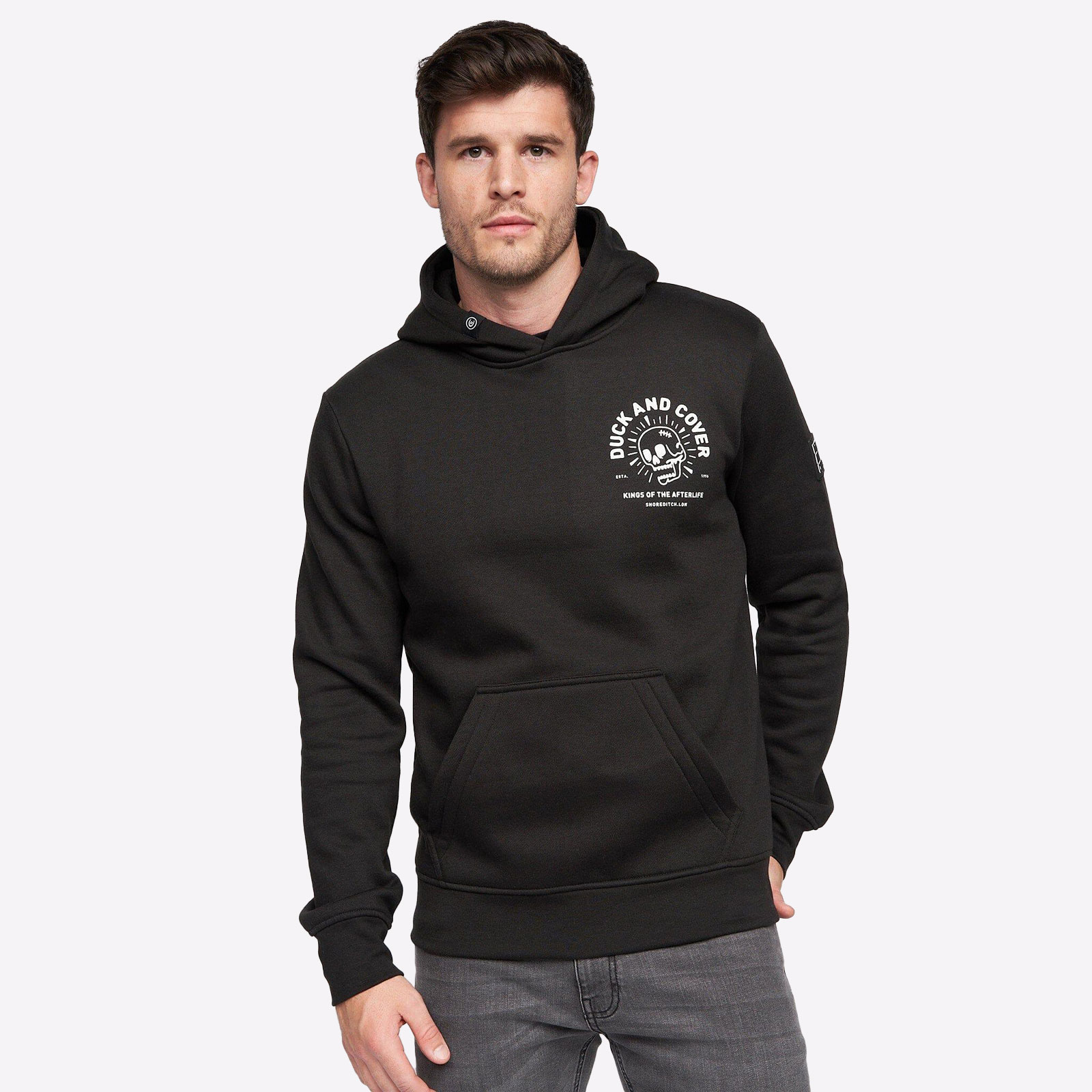 Duck And Cover Lennmore Hoodie Mens  - BTM-3158