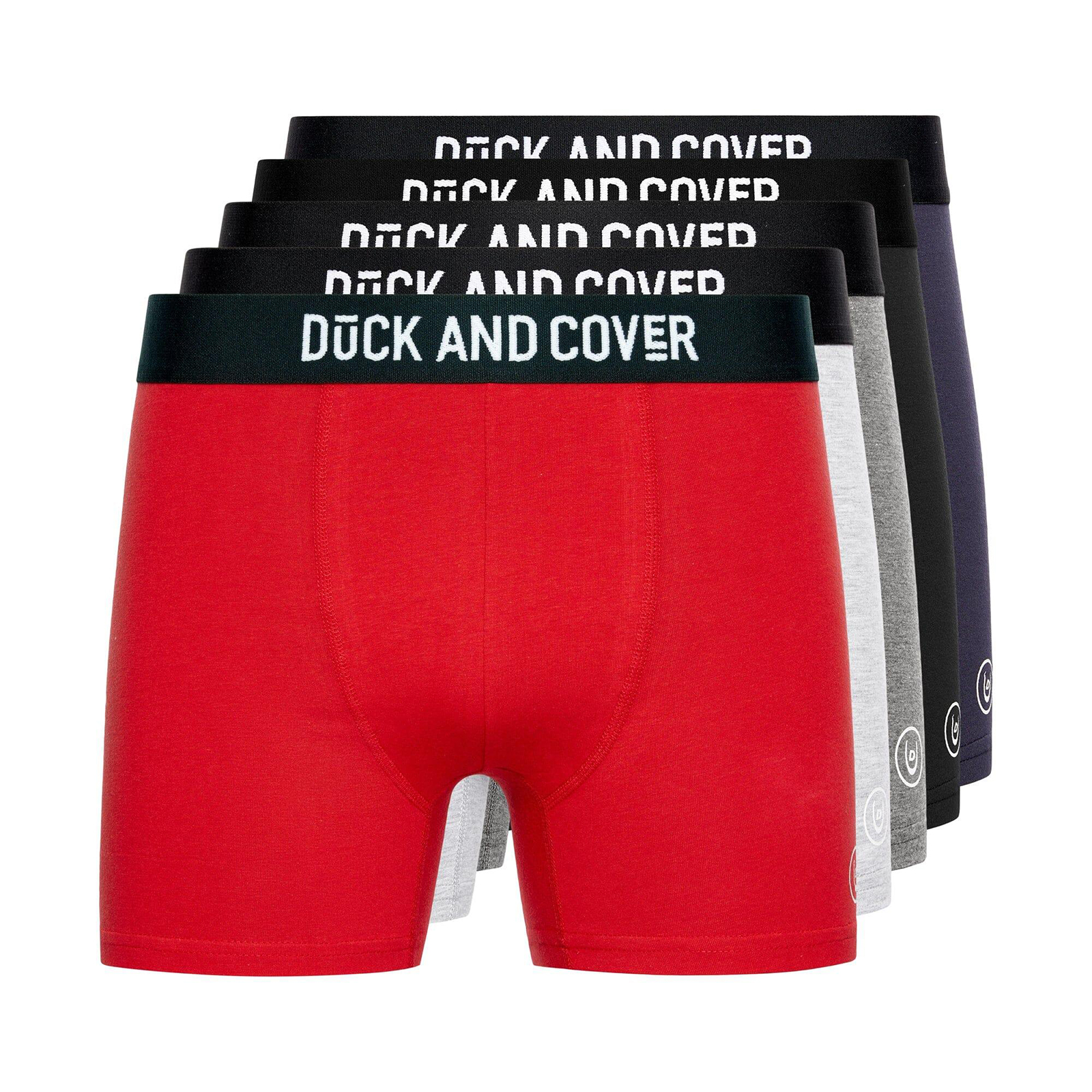 Duck And Cover Mulbers Boxers 5pk Mens  - BTM-3268