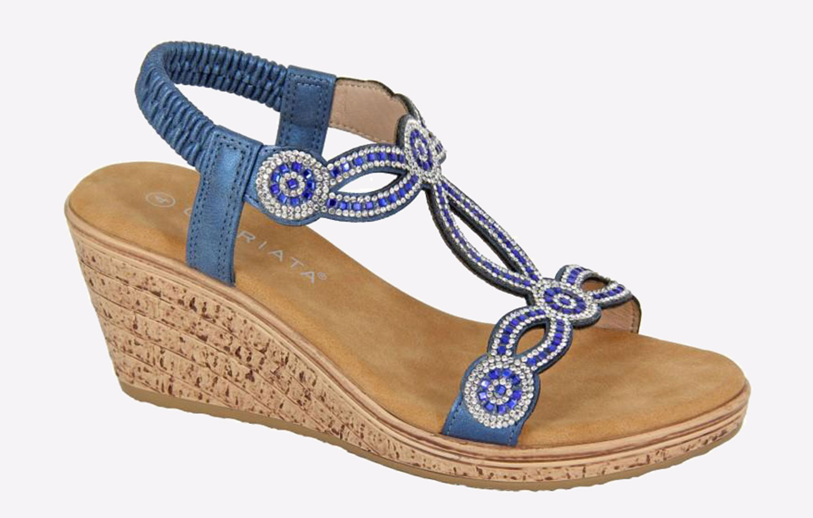 Cipriata Ora Jewelled Wedge Sandal Womens  - ZZ-GBD-1530