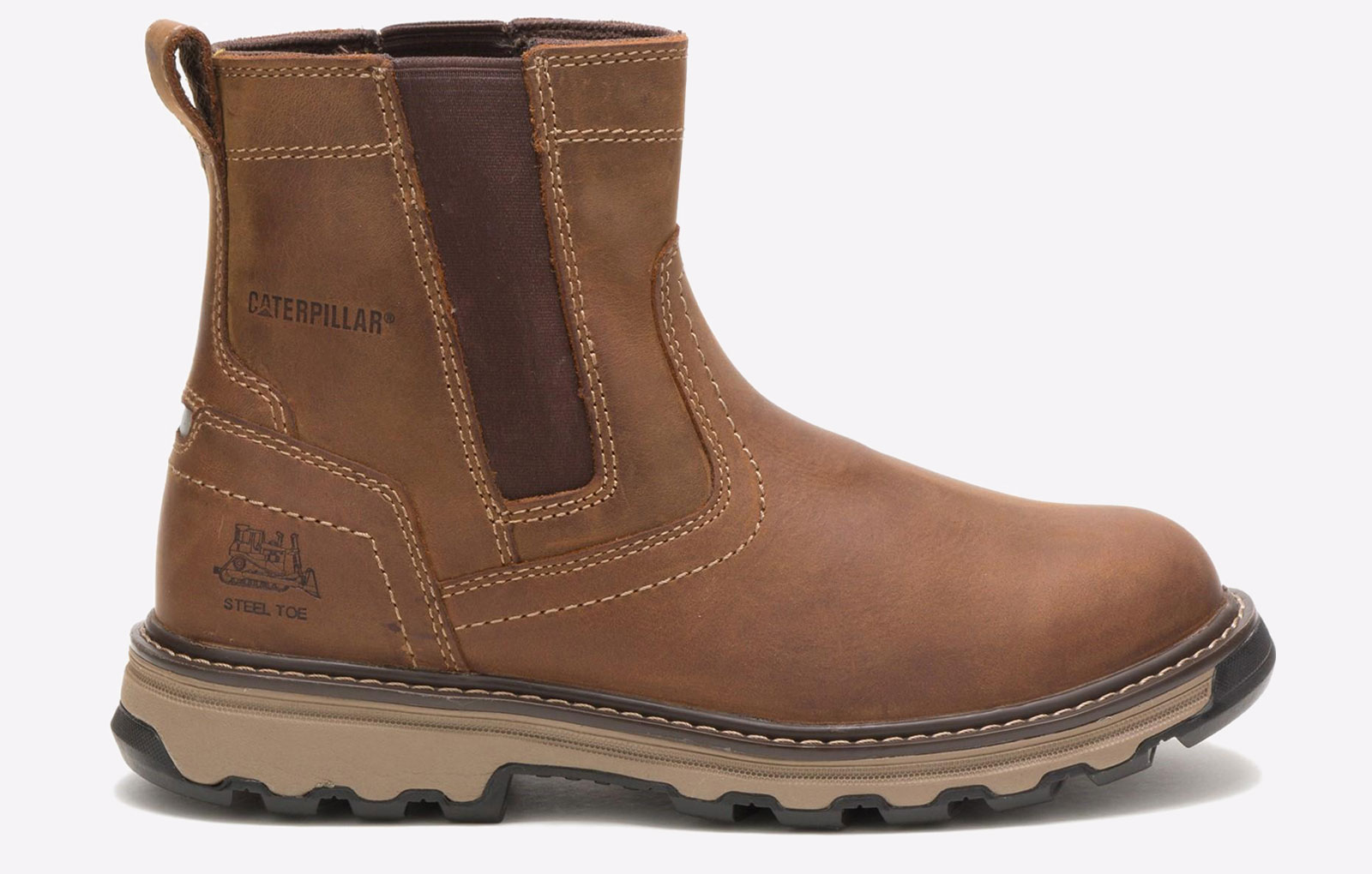 Caterpillar Pelton Leather Safety Boots Mens - GRD-24529-40567-10