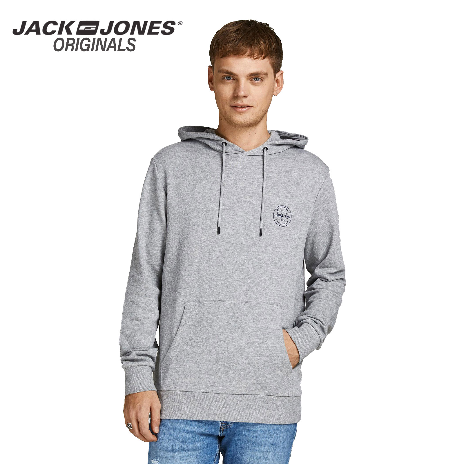 Jack jones shop grey hoodie